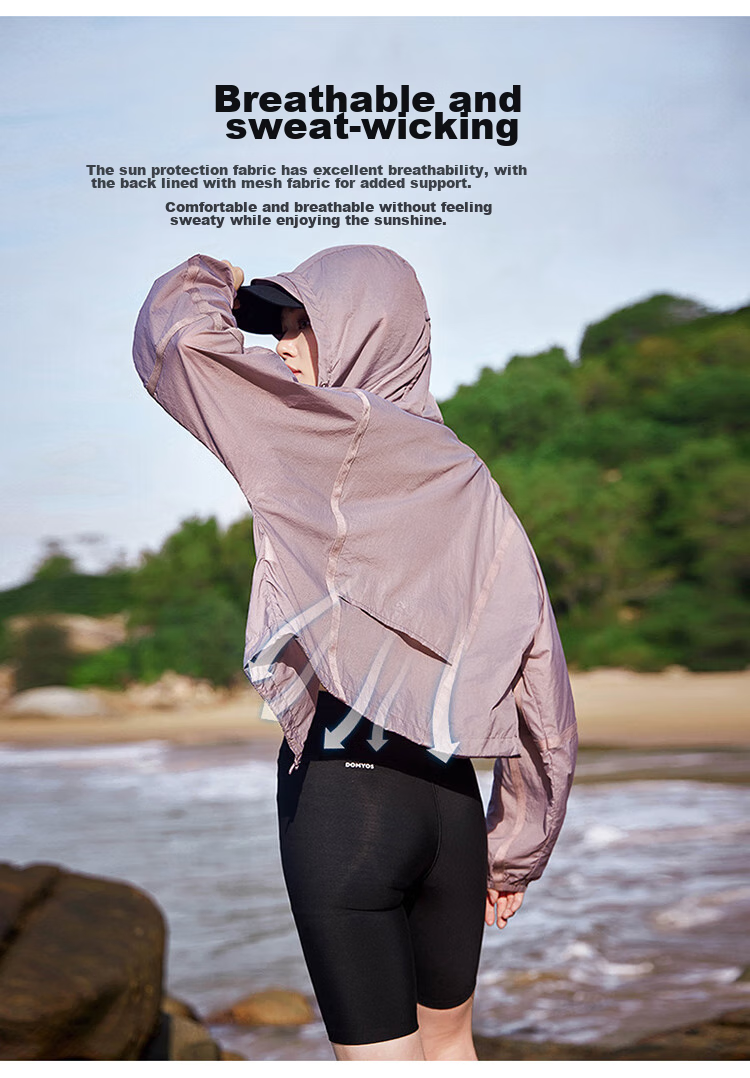 Pioneer Camp Butterfly Breathable Sun Protection Clothing for Women, Summer Outdoor New UPF50+ Sun Protection Garment, UV-Resistant Lightweight Jacket 5