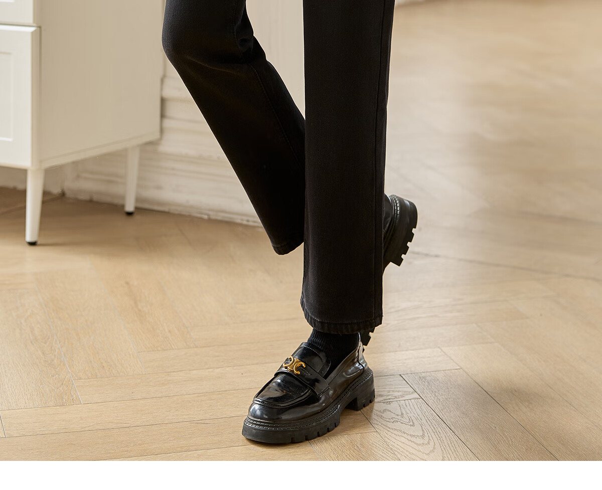 PinCai Autumn Winter Fleece-Lined High-Waist Slim Fit Skinny Jeans for Women Stretch Warm Pants P139N3231 9