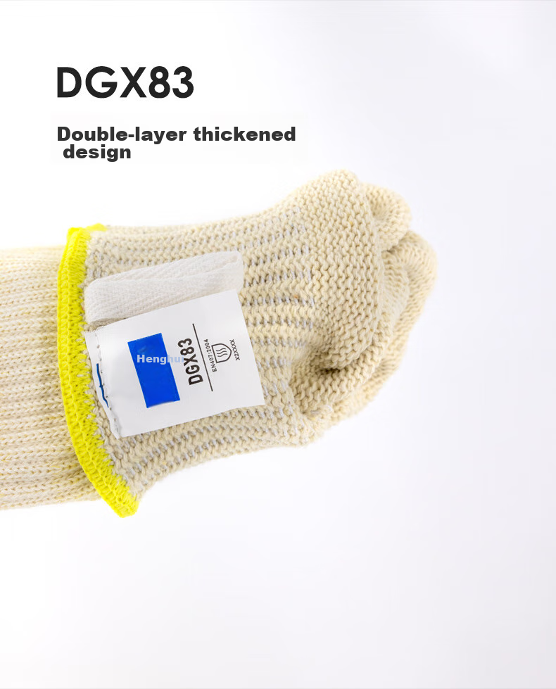Henghui Heat-Resistant Gloves, 300°C Industrial Insulation, Five-Finger Thickened Anti-Scalding Microwave Oven Gloves, DGX83 [Genuine Product] 8