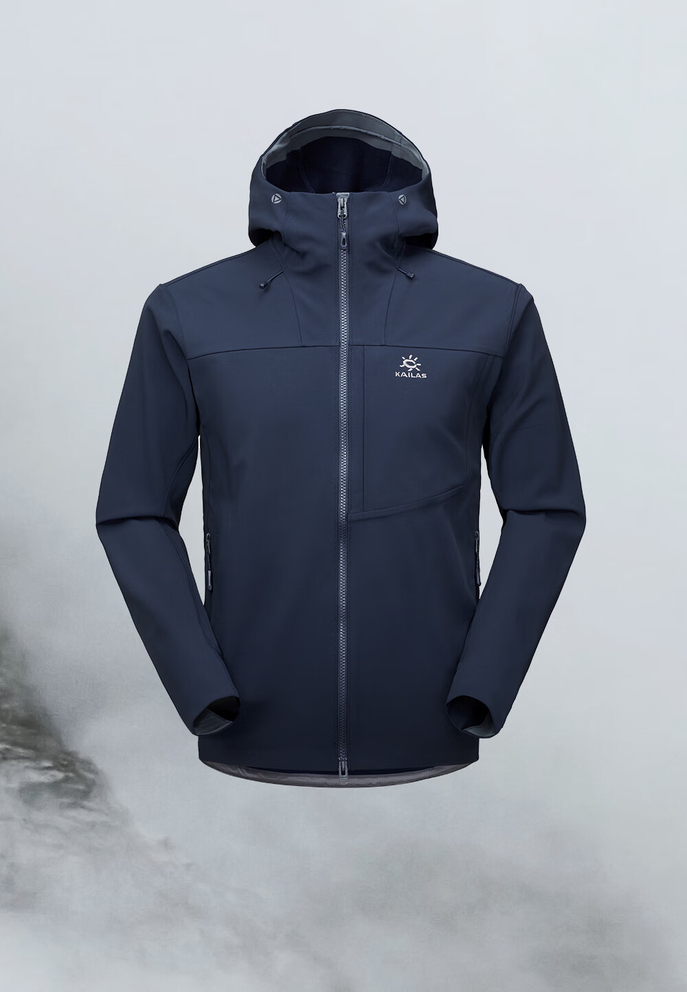 KAILAS M8 IC Hooded Softshell Jacket Men Fleece Warm Breathable Stretch Durable Windproof Hiking Coat Autumn Winter 2