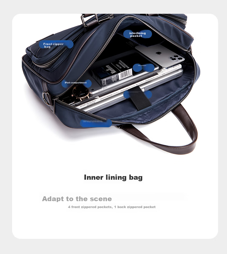 GOLF Business Briefcase for Men with Multiple Compartments, Handheld Bag for 15.6-Inch Laptop, Gift for Boyfriend Or Father 6