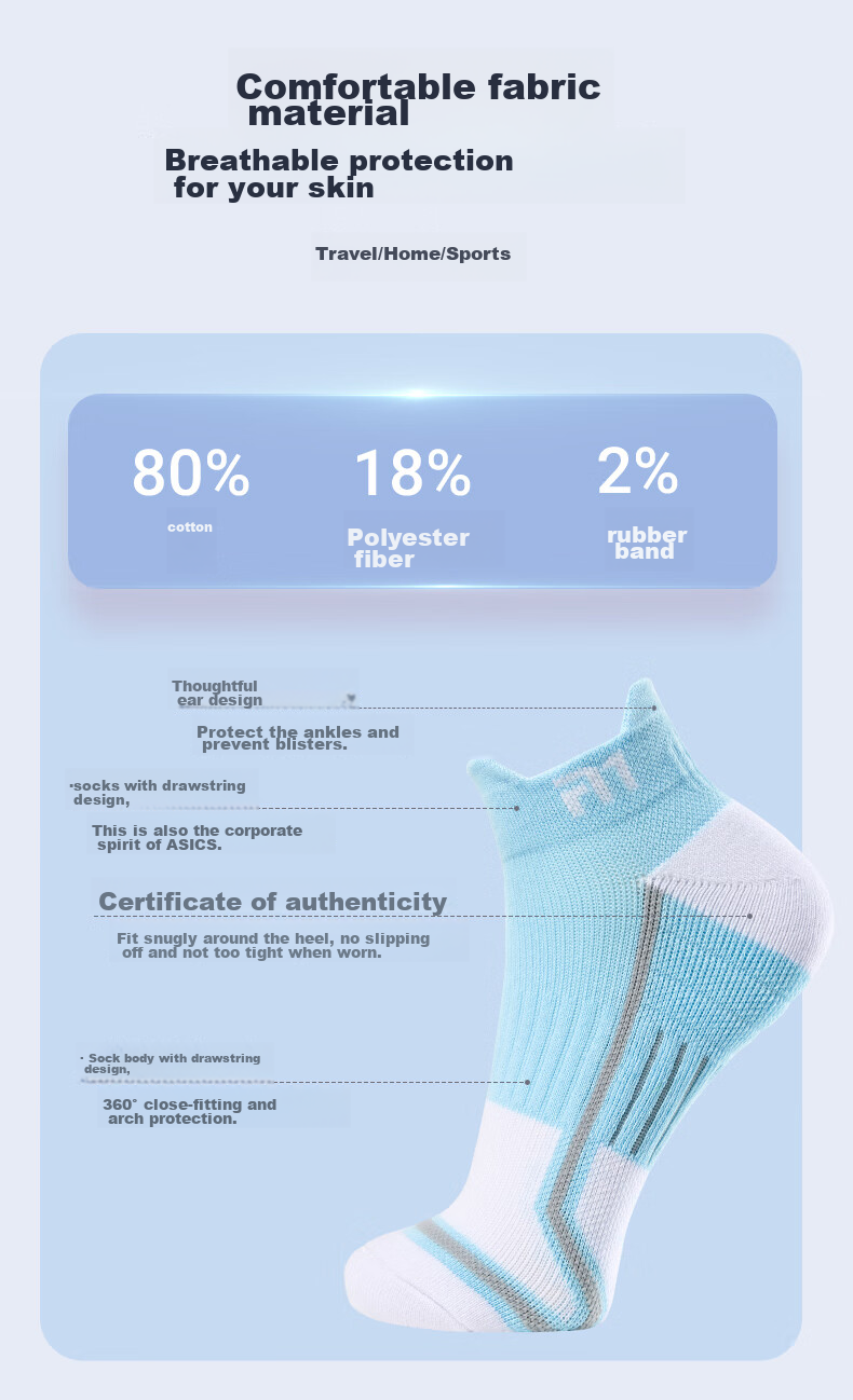 Taan Badminton Socks with Thick Terry Bottom Cotton Socks for Running, Fitness And Sports T525 3 Pairs Pack 8