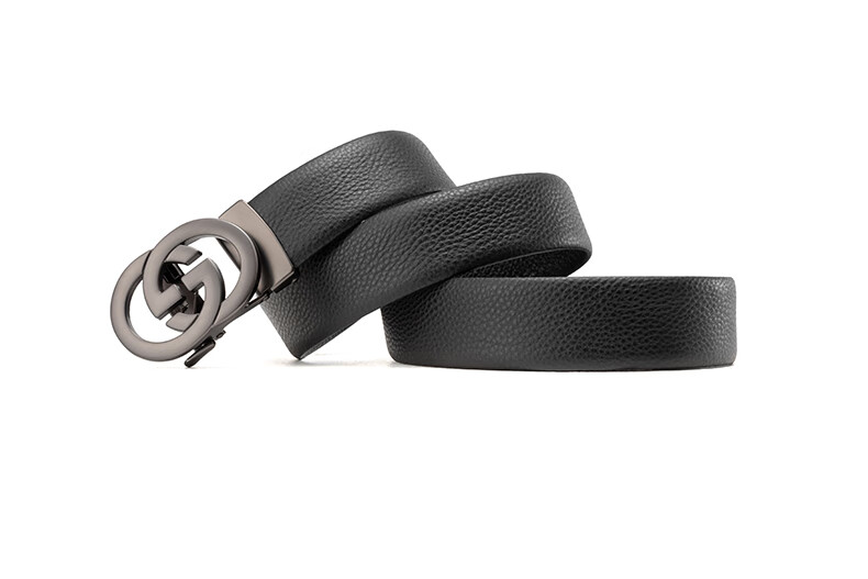 Aokang Men's Automatic Buckle Belt, Top-Grain Leather, Business Trouser Belt, Birthday Gift for Husband 10