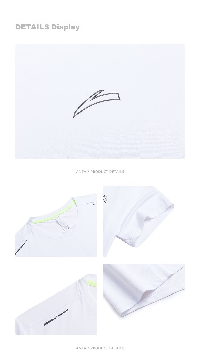 ANTA Fixed Tone Badminton Set | Quick-Dry Two-Piece Men's Summer Moisture-Wicking Breathable Sports Casual T-Shirt and Shorts 38