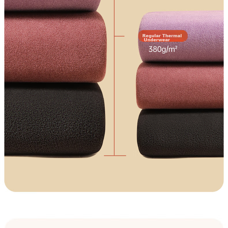 Bejirog Women's Thermal Underwear Set with Fleece Lining, Thickened Base Layer for Cold Weather, Suitable for -40°C in Northeast China, Cold-Resistant Autumn Top And Bottom 22