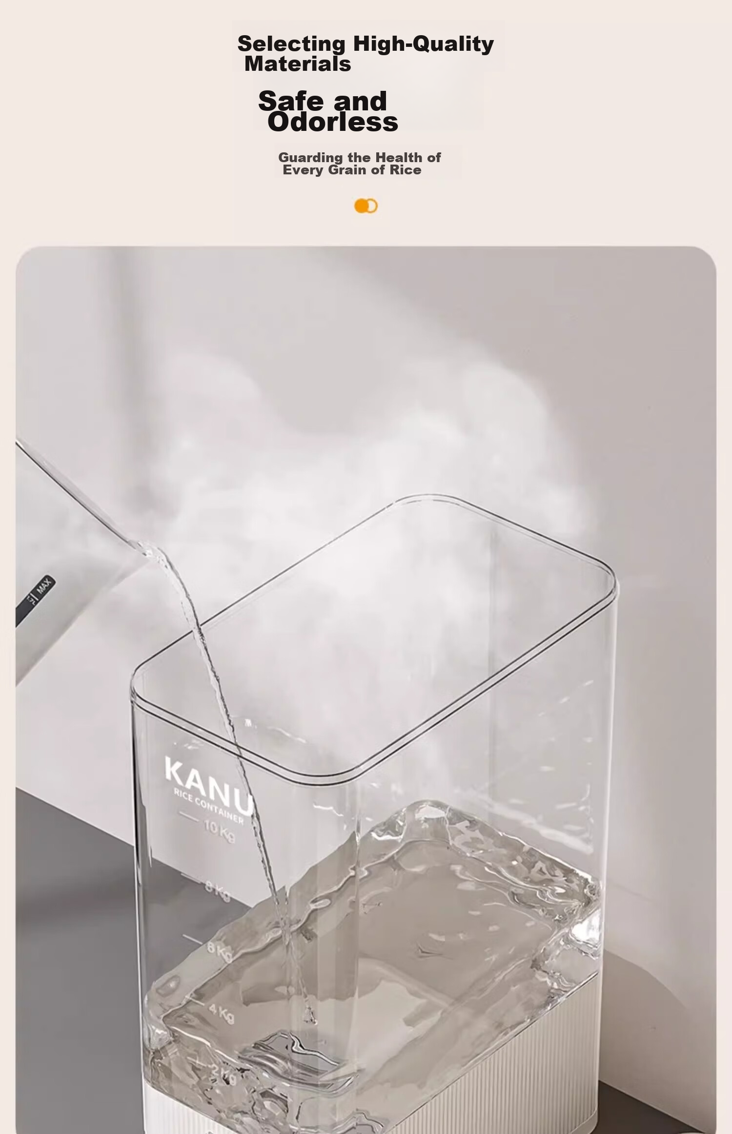 Jiadu Rice Container for Home Use, 2024 New Model, Insect-Proof, Moisture-Proof, Sealed Rice Bin, Rice Storage Container, Rice Grain Storage Box 13
