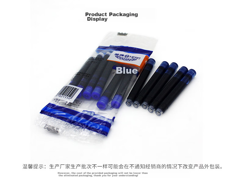 HERO 3736 Erasable Magic Pen, Dual-Head Correction Pen with Erasable Ink, Student Error-Correction Pen [To Be Used with Fountain Pens Equipped with Erasable Ink Cartridges], Pack of 5 7