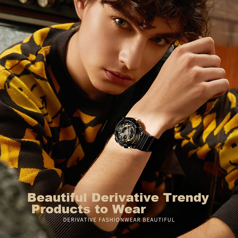 正港（ZGO）电子手表男学生防水运动电子表青少年初高中生腕表男孩礼物 851黑