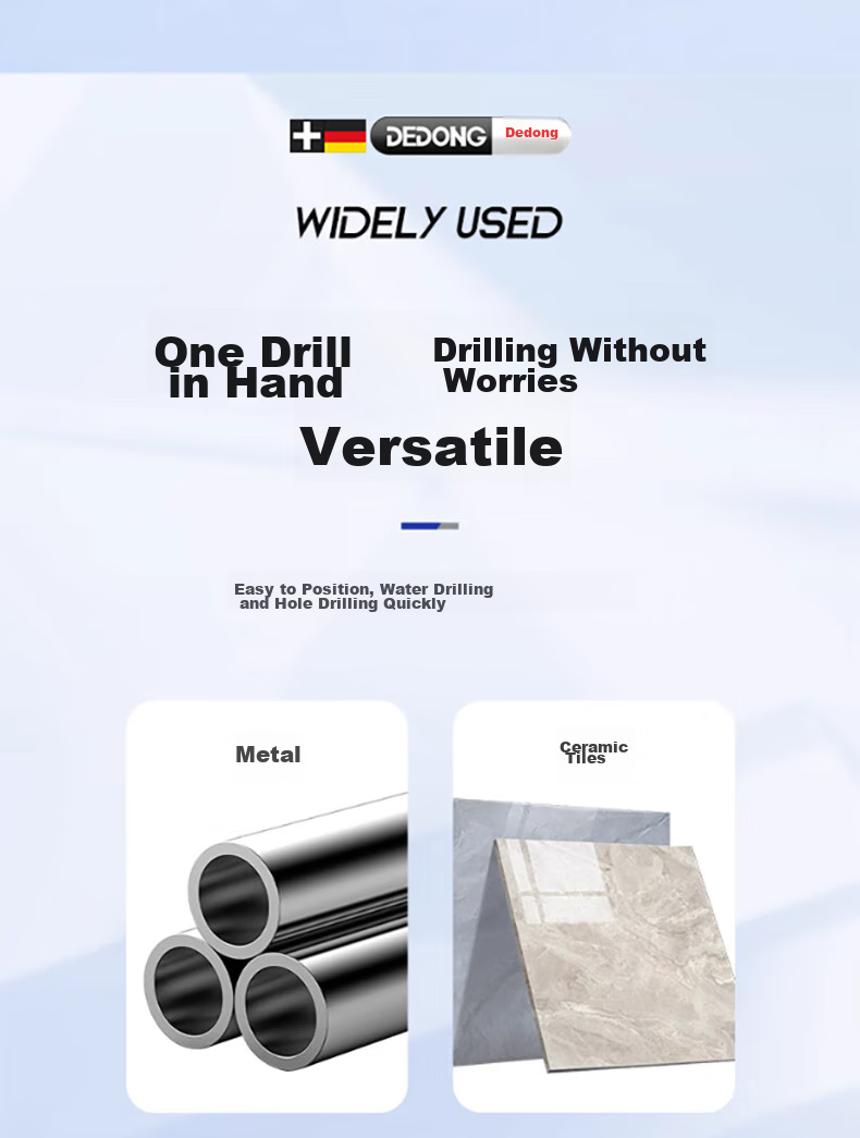 Dedong Ceramic Tile Drill Bit Eccentric Offset Head Concrete Super Hard Special Triangular Ceramic Alloy Drill for Cement Glass 3