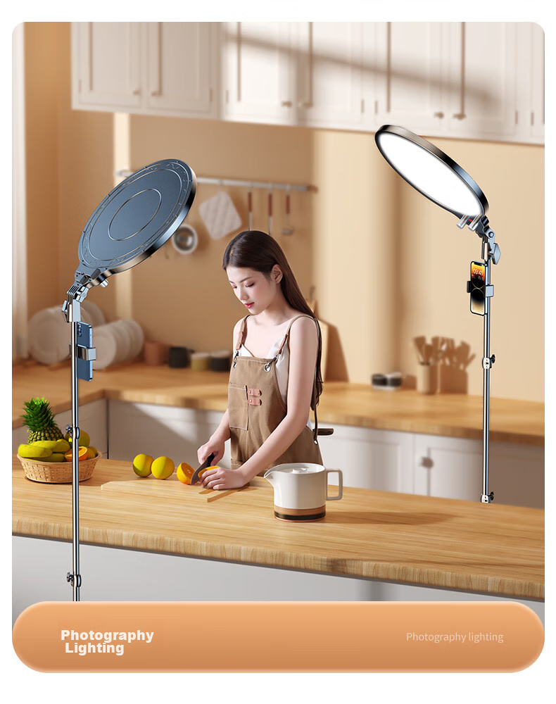 CRENOV [Facial Concealer And Fill Light] Live Streaming Fill Light Complete Set, Photography Face Lighting LED Photo Booth, Professional Soft Light Beauty Video Desktop Full Screen for Streamers' Live Rooms 15