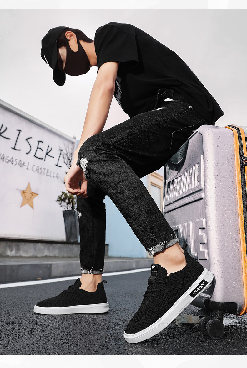 Huili Men's Shoes, Old Beijing Cloth Shoes, 2026 Summer New Style Men's Breathable Lightweight Mesh Casual Shoes, Black, Size 41 4