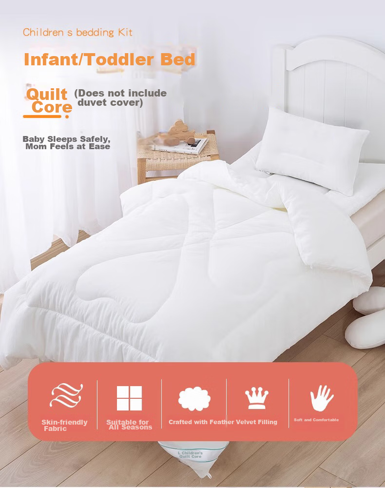 AVIVI Kindergarten Children's Quilt, Spring And Autumn Comforter, White Quilt Insert 2.3 Jin, 120*150cm [Duvet Cover Not Included] 1