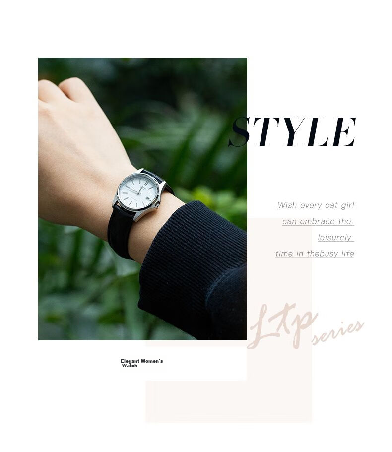 CASIO Ladies Analog Series Watch, Commuter Waterproof Student Quartz Wristwatch, Gift for Girlfriend, LTP-1183A 18