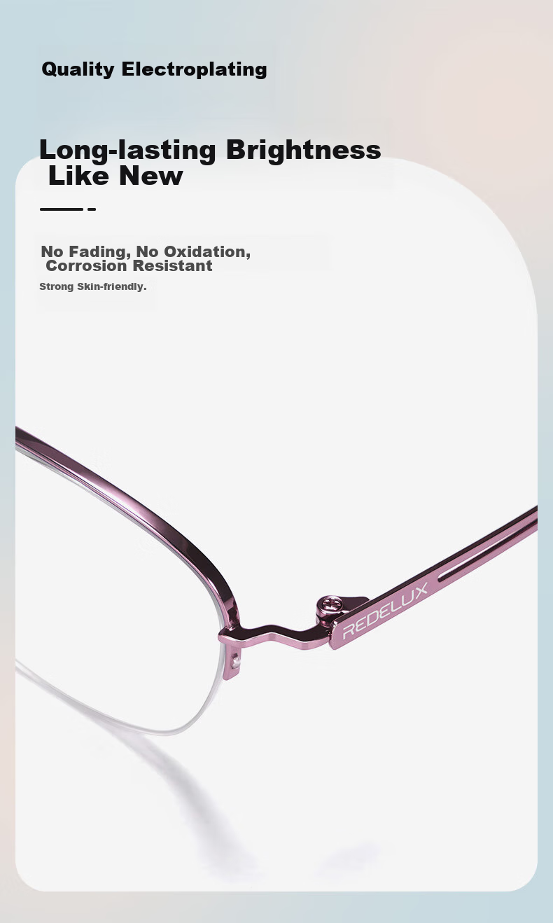 Xiyanghong Reading Glasses for Women, High Definition Anti-Blue Light, Fashionable Elegant Middle-Aged And Elderly Ultra-Light Reading Glasses E9087F 100 Degrees 4