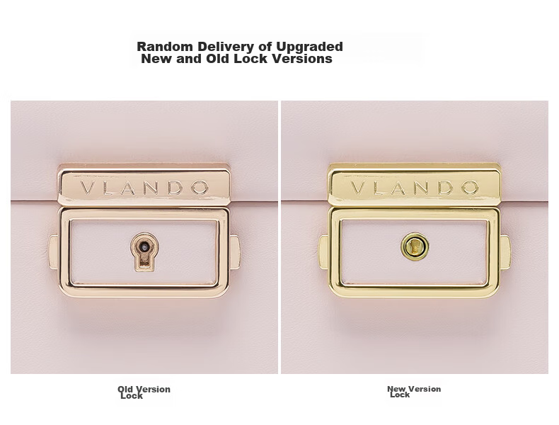 VLANDO Lockable Jewelry Box with Lambskin Pattern, High-End Luxury Large Capacity Storage Box, Wedding Gift, Mid-Autumn Festival Gift for Girlfriend 10
