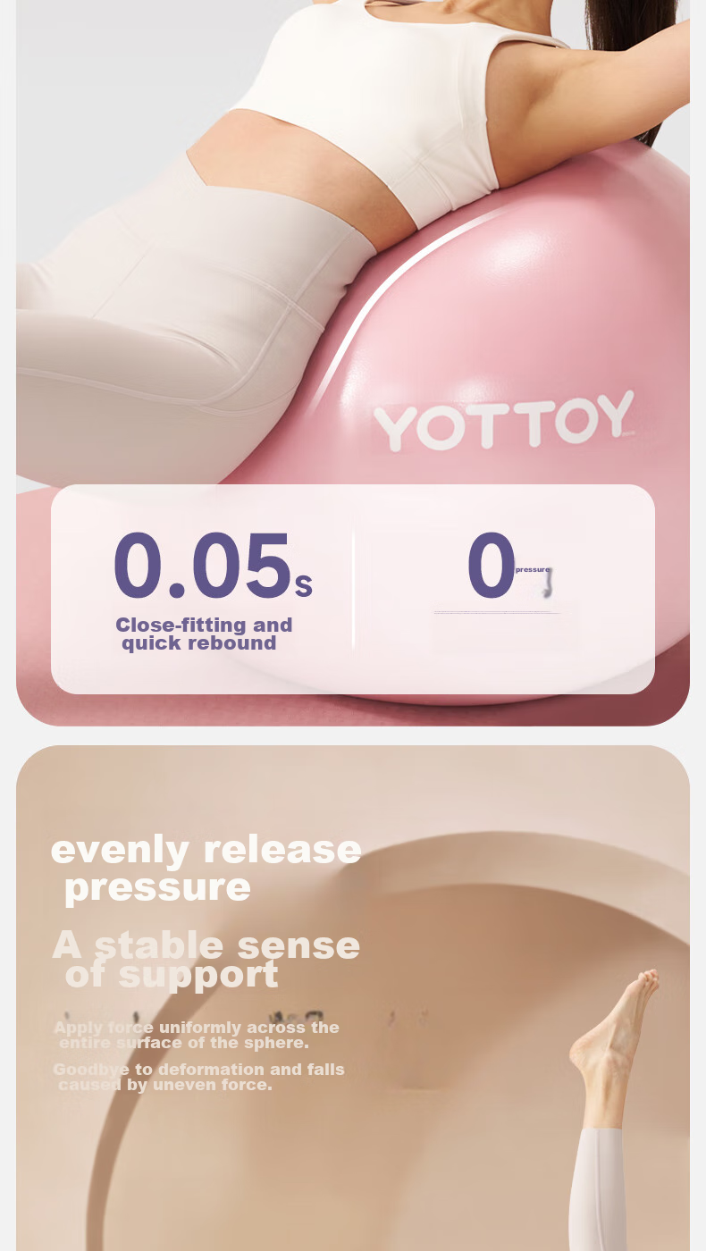 Yottoy Thickened Anti-Burst Yoga Ball Fitness Ball for Adults And Pregnant Women, Pilates Equipment Balance Ball 11