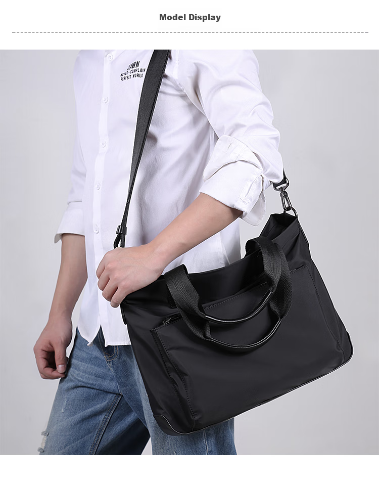 Pabojoe Men's Handbag, Business Briefcase, Large Capacity Laptop Bag, Document Bag, Shoulder Crossbody Bag 7