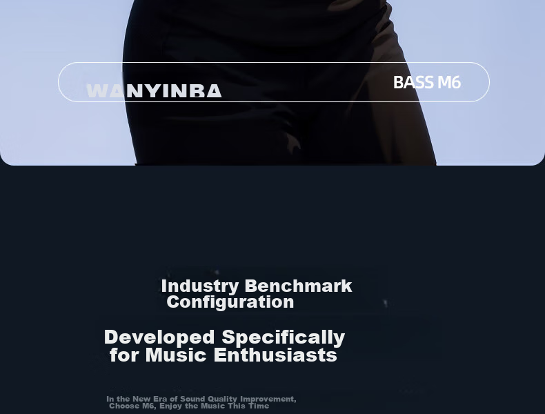 WANYINBA M6 Bluetooth Speaker, 30W Power, High Volume, Outdoor Portable Waterproof Small Speaker, Car-Mounted Cycling, High-Quality Sound, Ultra-Heavy Bass, Blue Long Battery Versio 3
