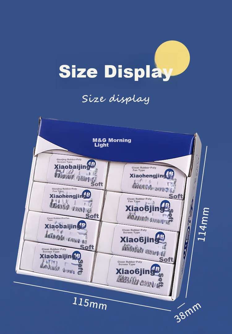 M&G Clean Eraser, White, Safe, Soft, Office Use, No Residue, Erases Without Messing Hands, Large Size, 3-Pack AXP963HM 8