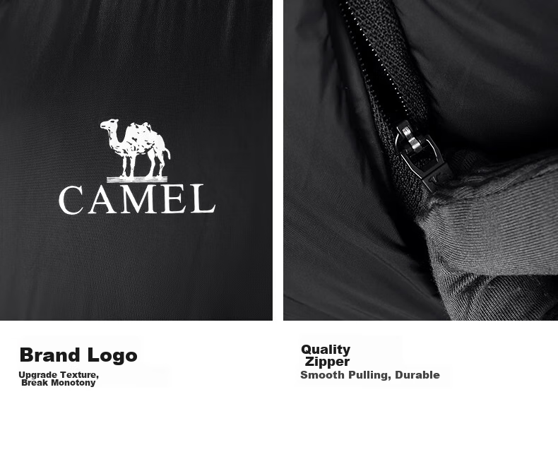 CAMEL [Hug] Winter Outdoor Water-Resistant down Jacket, 600 Fill Power, Unisex Thick Hooded Warm Puffer Coat 43