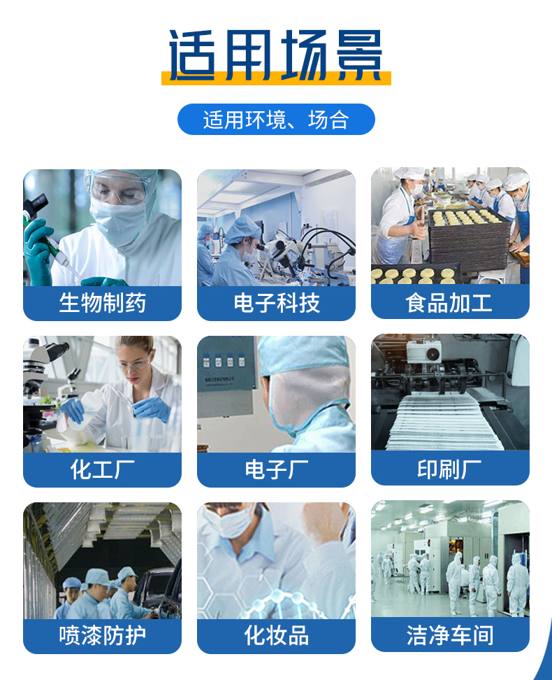 HANYANGCLEAN Anti-Static Coverall Dust-Free Cleanroom Suit Protective Paint Spray Workwear Workshop Uniform Blue 3XL 1