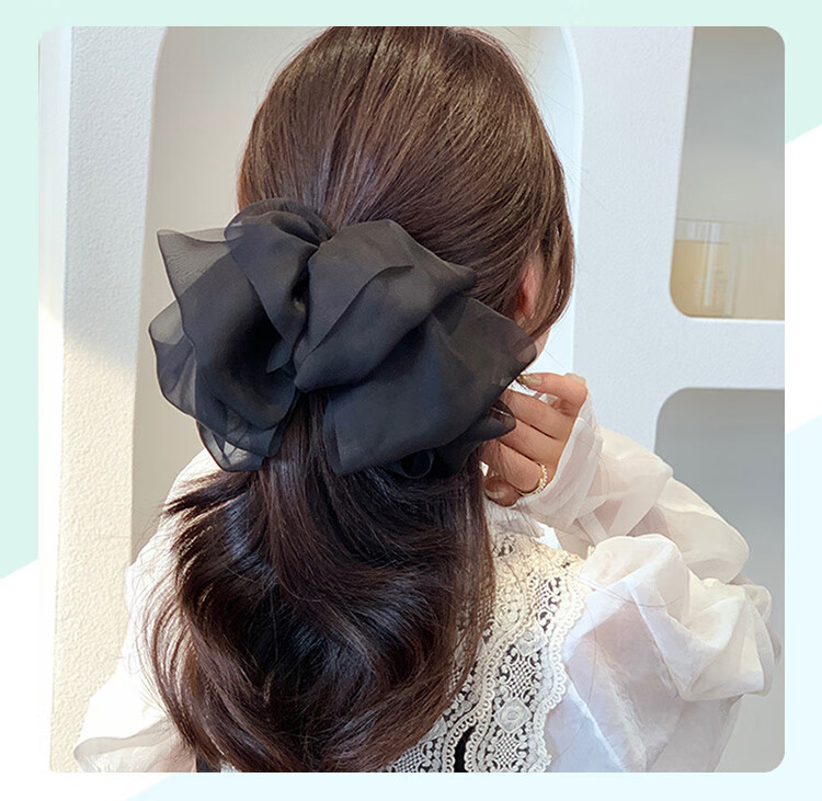 CHIMERA Back-Of Bun Hair Clip, French Bow Barrette, Half-Up Hairpin, Hair Accessory for Women, Mid-Autumn Festival Gift 13