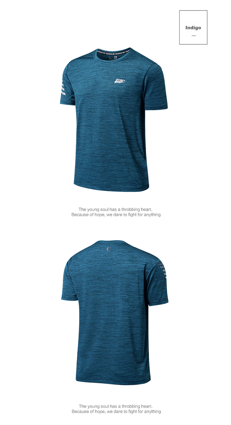 Jordan Men's Short Sleeve T-Shirt Thin Quick-Dry Sports Round Neck Ice Silk Casual Running Fitness Top 29