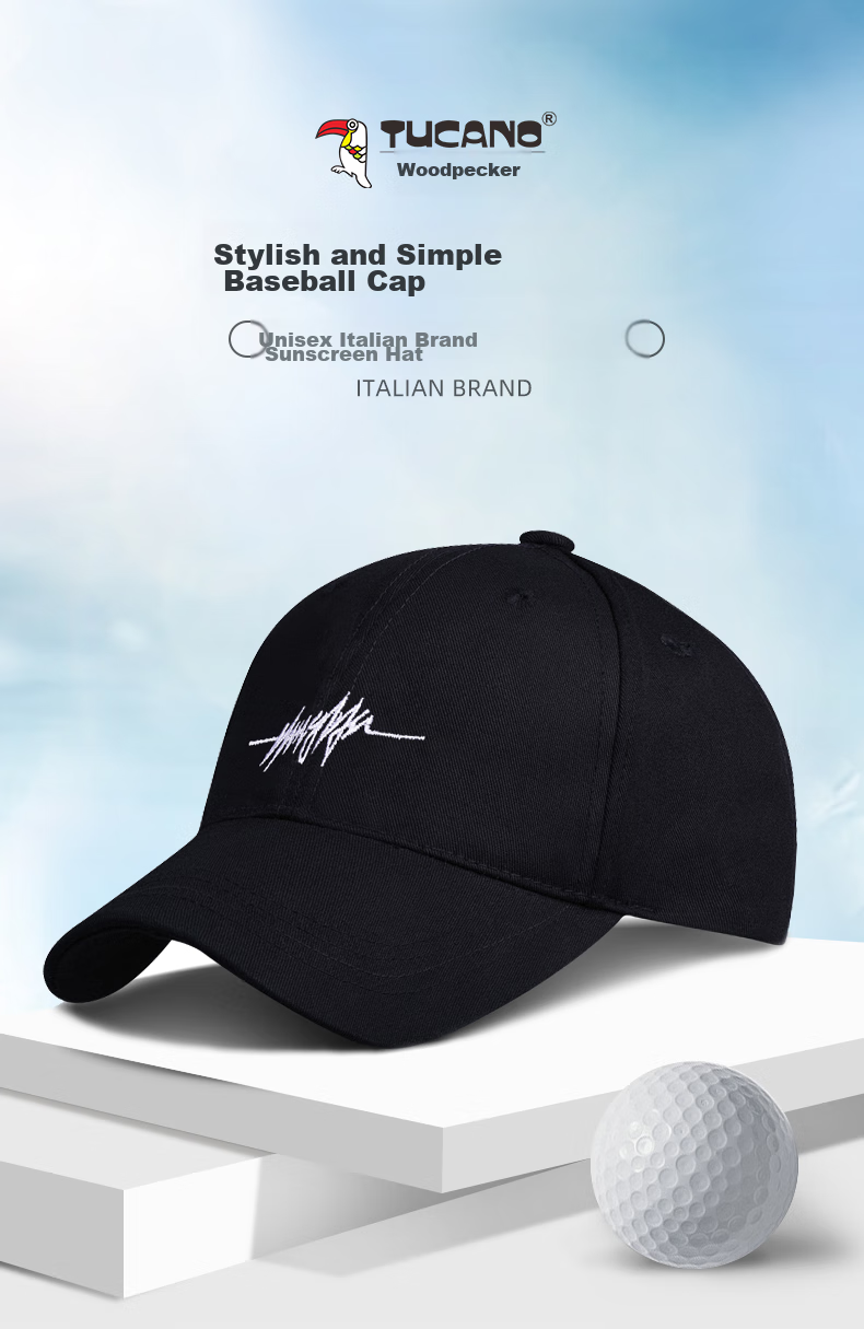 TUCANO Men's Hat, Spring And Winter Warm Baseball Cap, Casual Korean Style Trendy Hip-Hop Hat, Versatile Fashionable Cold-Resistant Peaked Cap Cotto 2