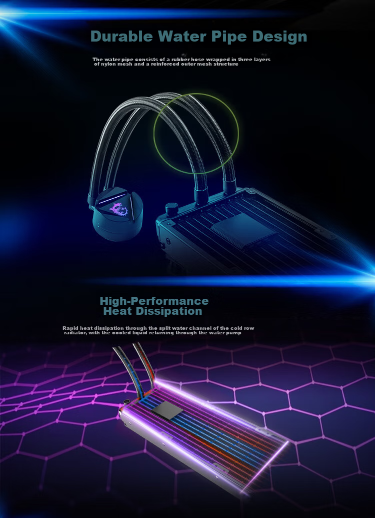 MSI MPG CORELIQUID P22 360 Liquid Cooler LCD Display Hardware Monitoring Supports 9800X3D 7