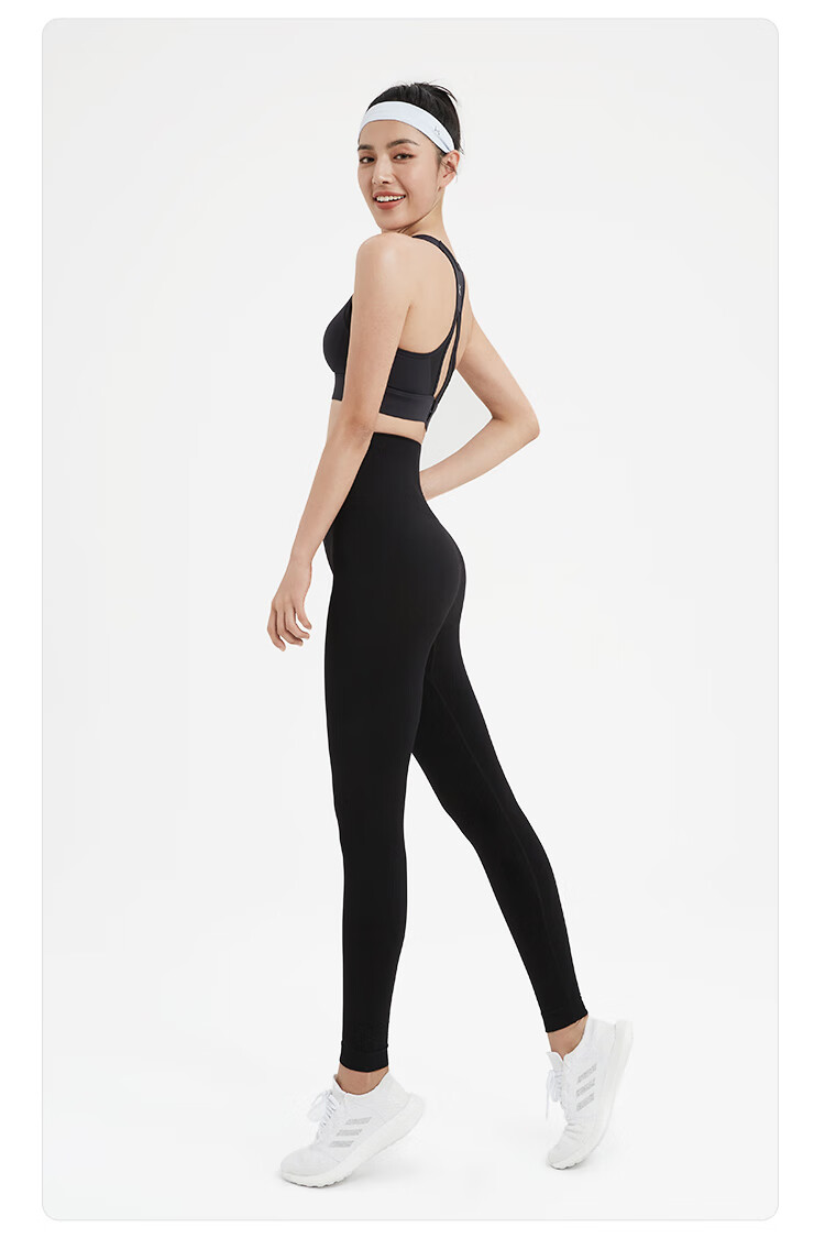Keep Seamless High-Waisted Leggings for Women, Fitness Pants, Butt-Lifting Shaping Yoga Pants, Sports Running Workout Pants, Classic Black, Size L 8