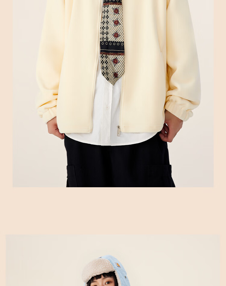 MINISO Fleece Jacket for Men, Winter Warm Coat, Fleece-Lined Cardigan Inner Liner Jacket, Black, M 14