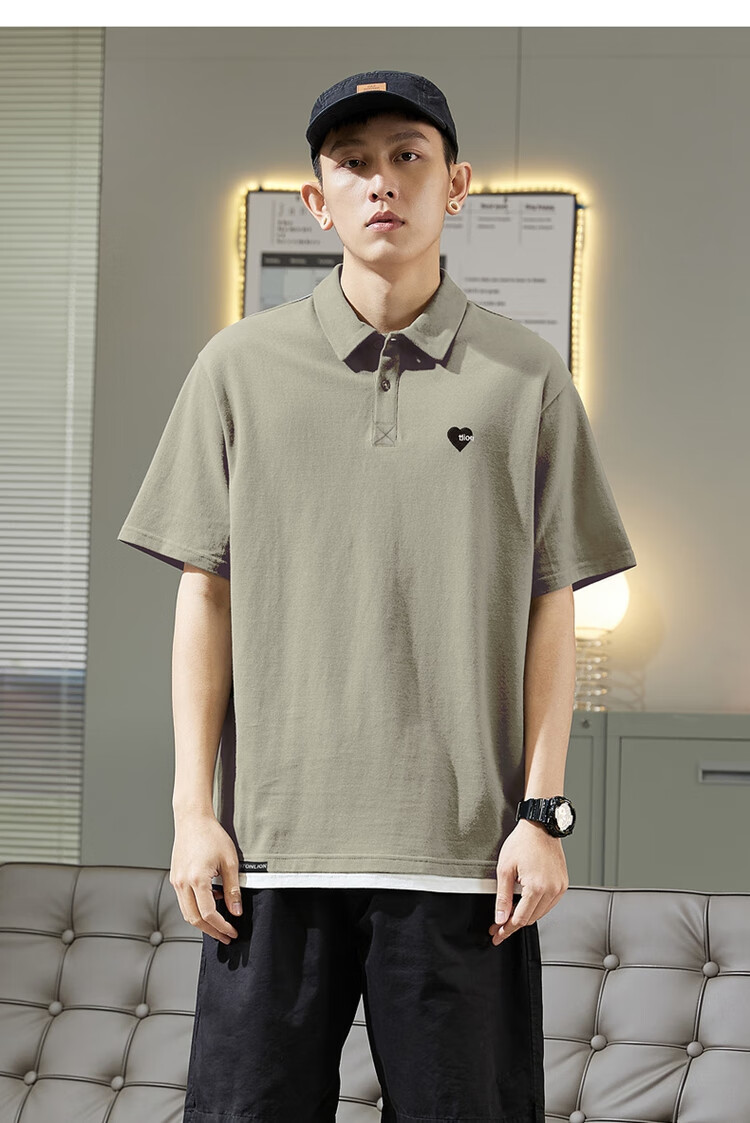 TonLion 2026 Autumn And Winter Men's Polo Shirt, Short Sleeves, Left Chest Embroidery, Small Details 13