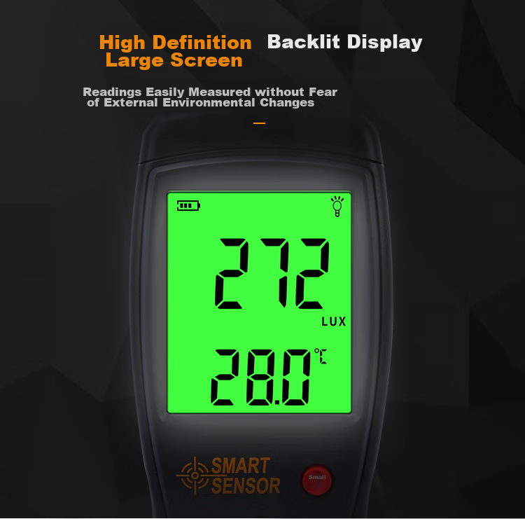 Xima AS803 Illuminance Meter, Brightness Detector, Light Intensity Tester, High-Precision Photometer 7