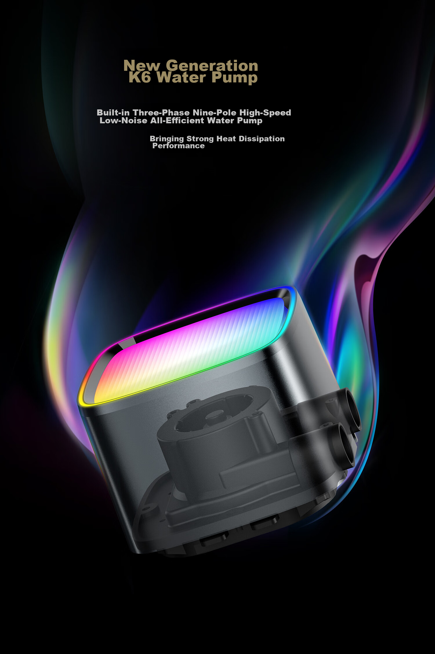 GeometricFuture Eskimo Pro 420 White All-In CPU Liquid Cooler 420 Water Cooling Radiator / INTEL / AMD / Dual Platform / ARGB Lighting Effects 7