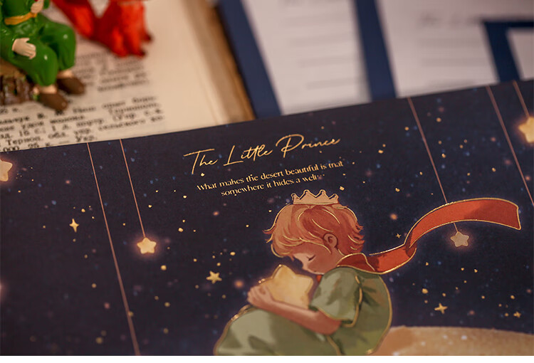 Jiamo Little Prince Envelope And Letter Set, Romantic Love Letter Stationery, Artistic High-End Feel, Birthday Gift for Boyfriend Girlfriend Teacher Classmate, 4 Styles Available, Mother's Day Gift 20
