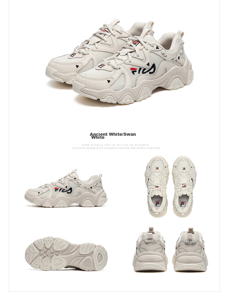 FILA Cat Paw 4 | Women's Chunky Sneakers, Height-Increasing Breathable Platform Sports Shoes, Thick-Soled Casual Shoes 12