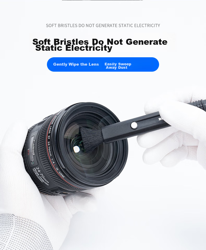 JJC Camera Lens Cleaning Pen, Dust Removal Cleaning Pen, Suitable for Canon Nikon Sony Fuji Mirrorless And DSLR Camera Bodies, Photography Equipment Projector Cleaning Brush Maintenance Tool 3
