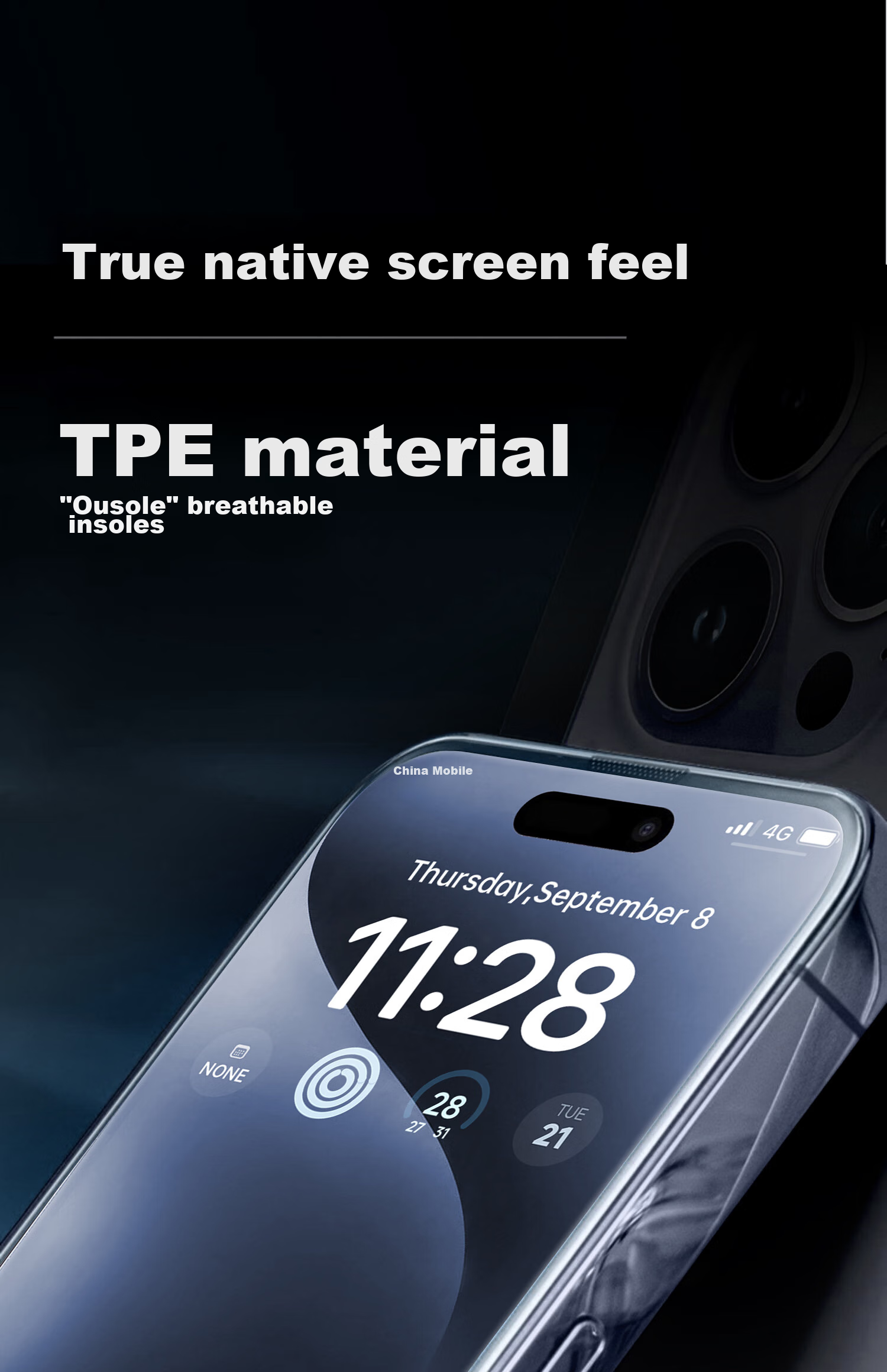 DIVI [Earpiece Dust Protection - 2 Pieces] Tempered Glass Screen Protector for Apple IPhone 15 Pro Max, Ultra-Ceramic Crystal Anti-Fingerprint Shatterproof Ultra-Thin Full Coverage Protective Film 9