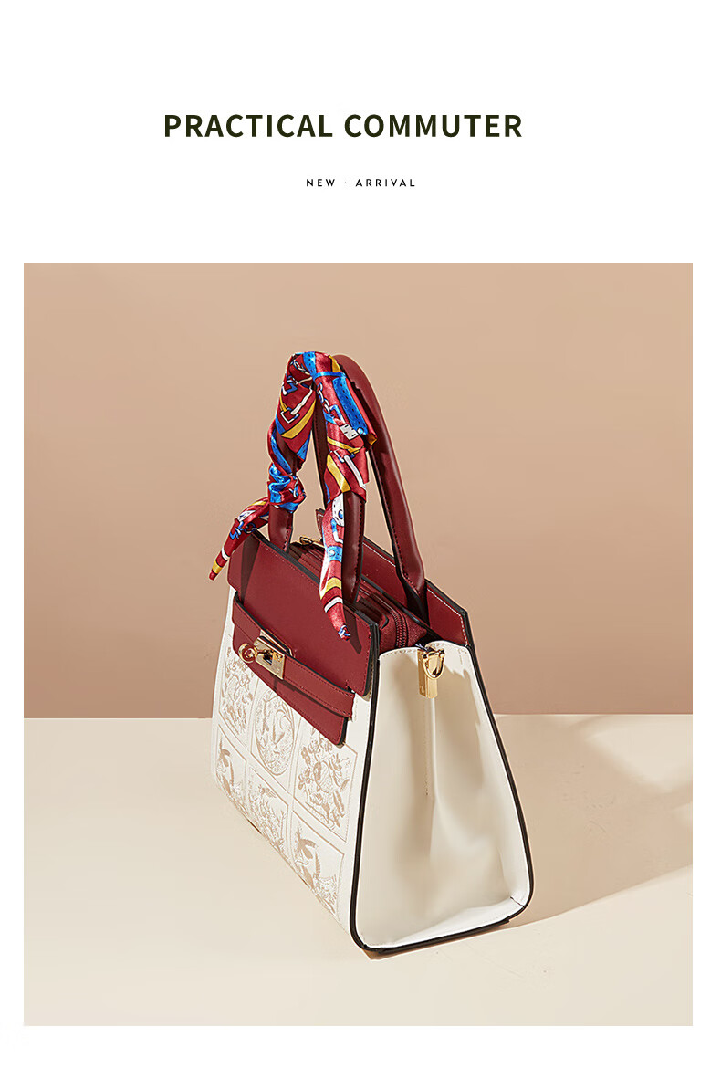 TUCANO Women's Handbag, Cowhide Leather Tote Bag, Chinese Style Embroidery, Mom Bag, Light Luxury Large Capacity Shoulder Crossbody Birthday 520 Gift 8