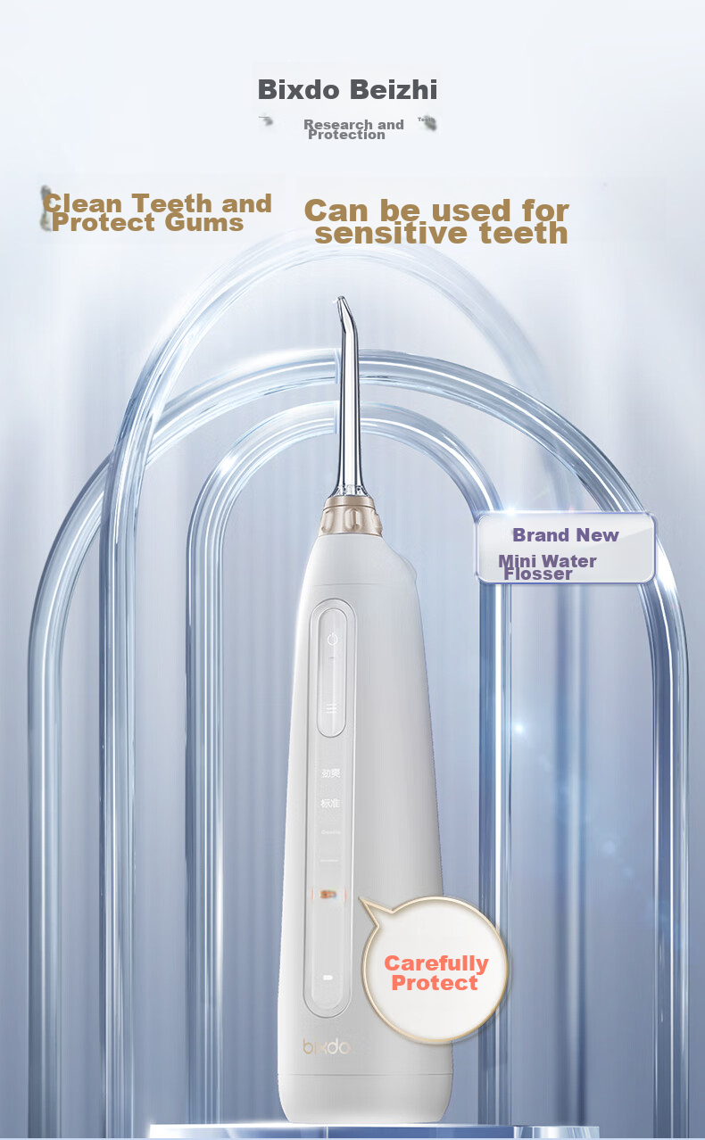 Bixdo Water Flosser Oral Irrigator Portable Dental Cleaner for Adults And Children, Orthodontic Teeth Cleaning Device, Birthday Gift for Boys And Girls, Mother's Day Present 1