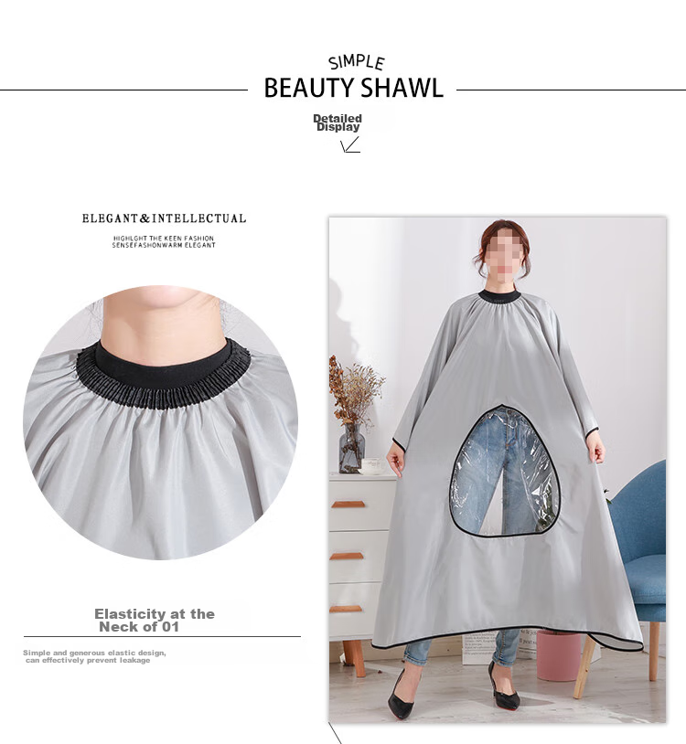 Jinghuisichuang Haircut Cape, Adult Hairdressing Wrap, Enlarged Waterproof Cape, Hair-Resistant Fabric 4