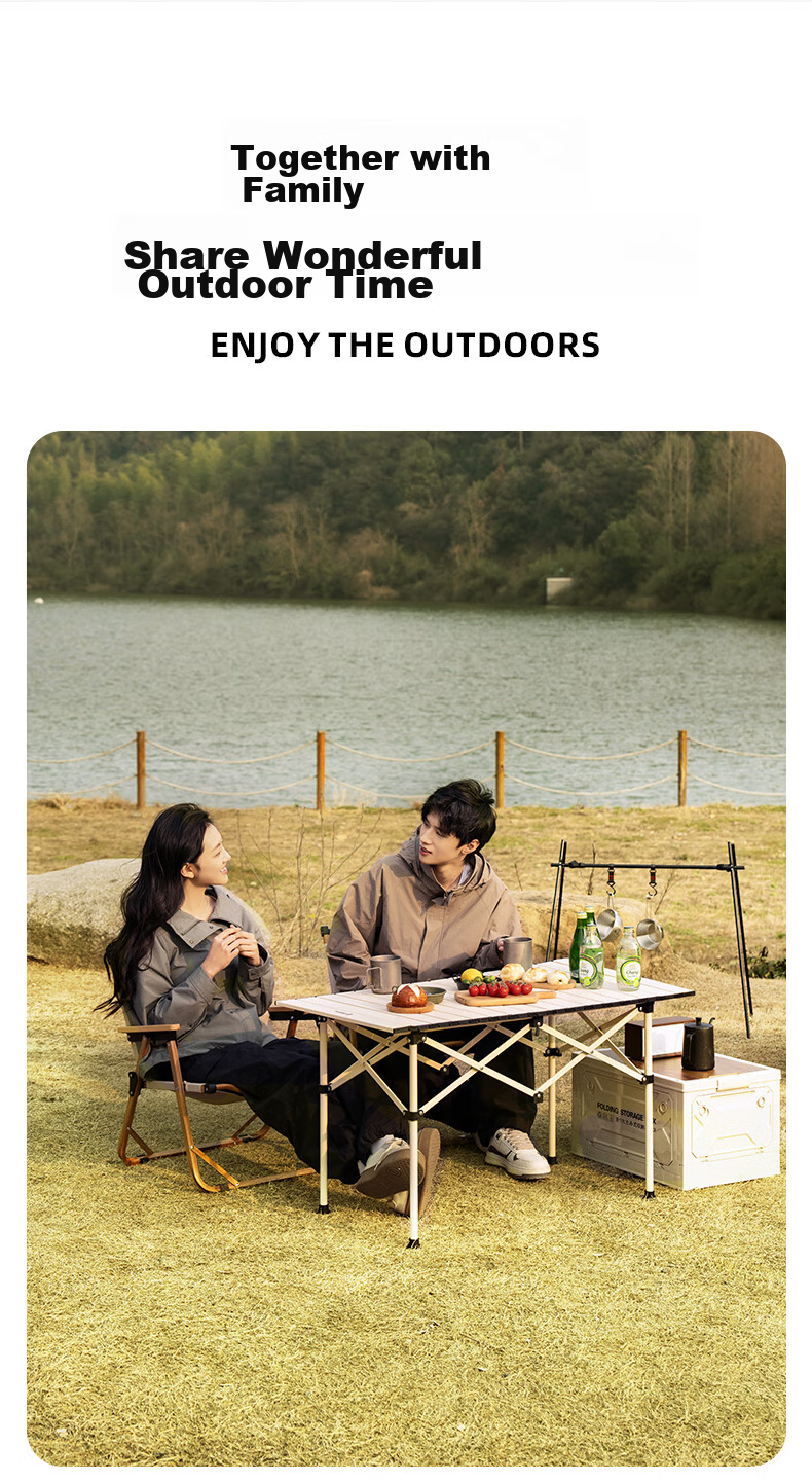 Westfieldoutdoor Folding Table for Outdoor Camping, Portable Picnic And Barbecue Table for Garden And Balcony 8