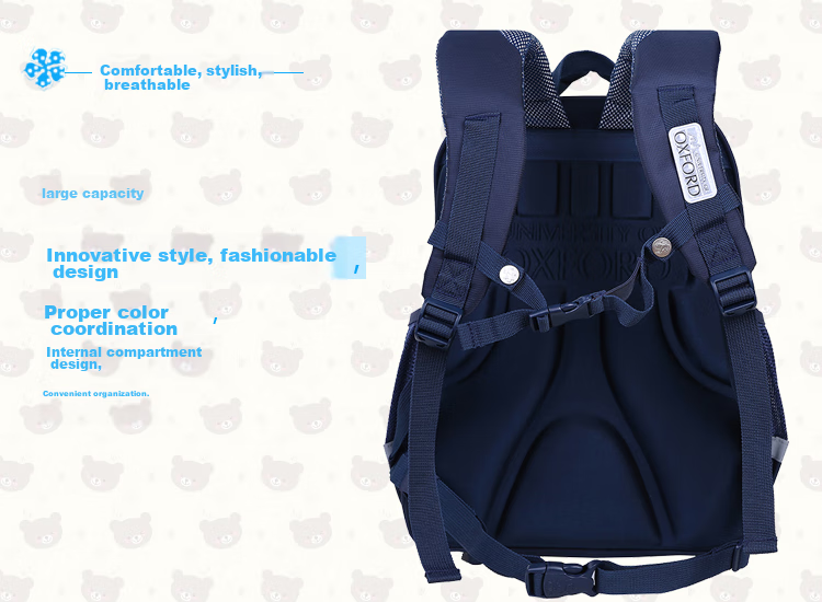 UNIVERSITY OF OXFORD Children's Backpack for Girls, Elementary School Backpack for Grades 3-6, Double Shoulder Bag with Reduced Weight, British Style, X450B Peach Pink 9