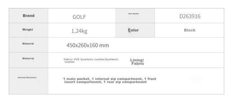 GOLF Travel Bag, Men's Handbag, Business Trip Luggage Bag, Gym Bag, Wet And Dry Separation Travel Bag, Shoulder Crossbody Bag 18