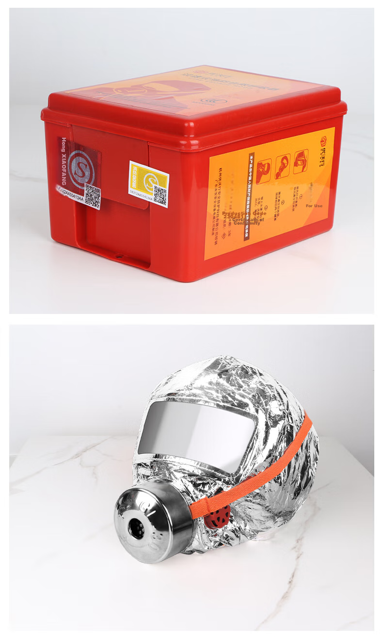 UOSEN Fire Mask, Smoke And Gas Protection Facepiece, National Fire Protection 3C Certified, Fire Escape Filter-Type Self-Rescue Respirator 9