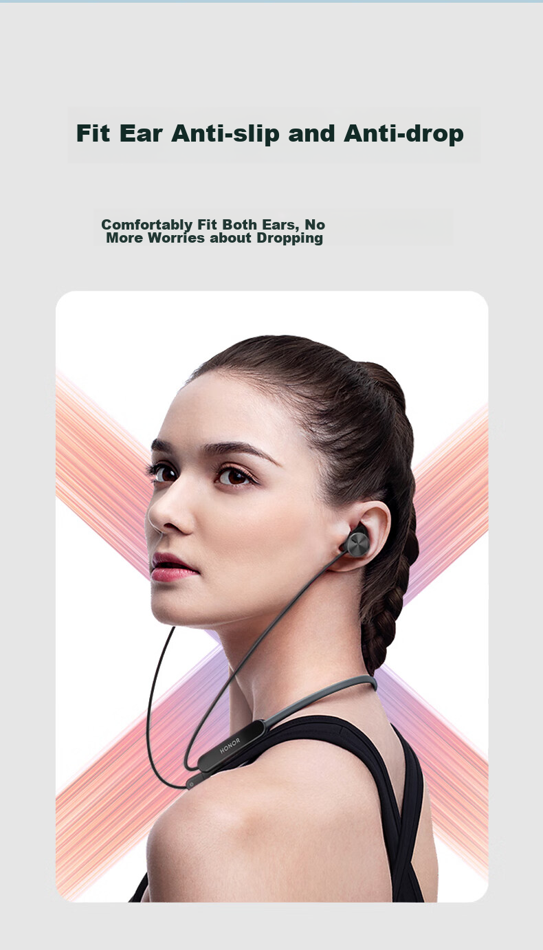 Masentek ES23 Earphone Tips, Compatible with Huawei Freelace Active Edition, Honor X Sport PRO, AM66 Bluetooth Earphones, HUAWEI Silicone Tips Accessories, Black Small 4