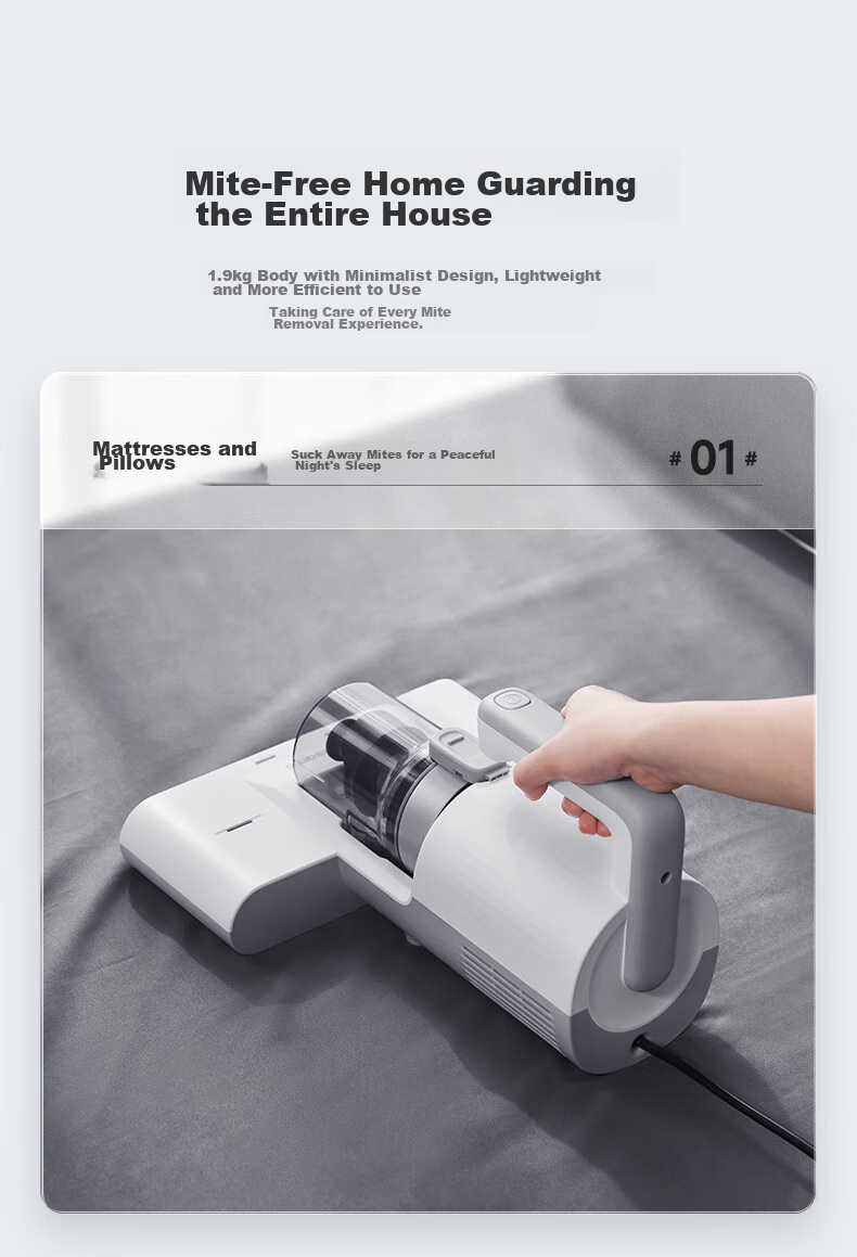 Panasonic Dust Mite Remover for Home Use Bed, Smart Dust And Mite Sensing All-In UV Sterilization Hot Air Dehumidification, Cat And Dog Hair Removal, Strong Suction Powerful Beating MC-DC11A 16