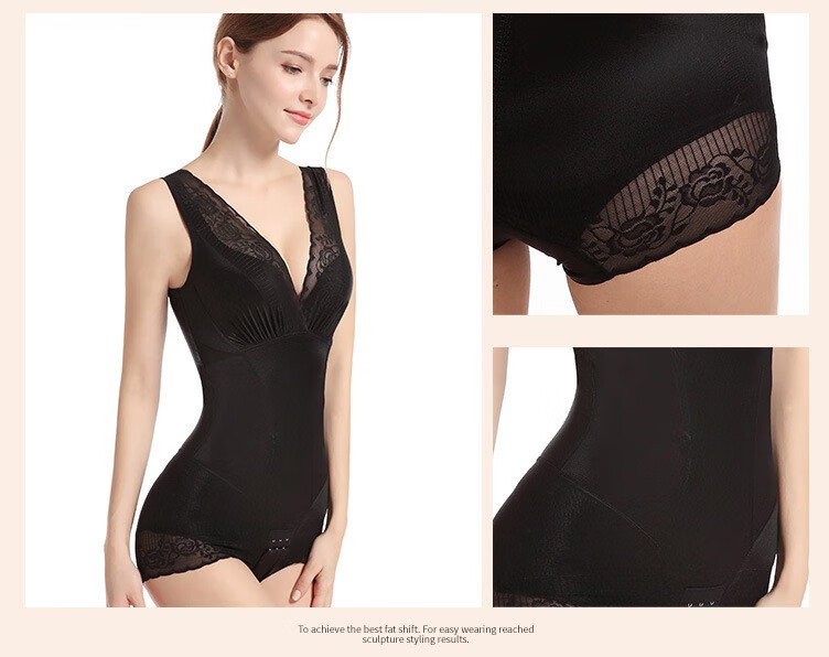 Miaohuo Official Seamless Shapewear Bodysuit Postpartum Waist Trainer Tummy Control Hip Lift Yoga Pants with Chest Support 13