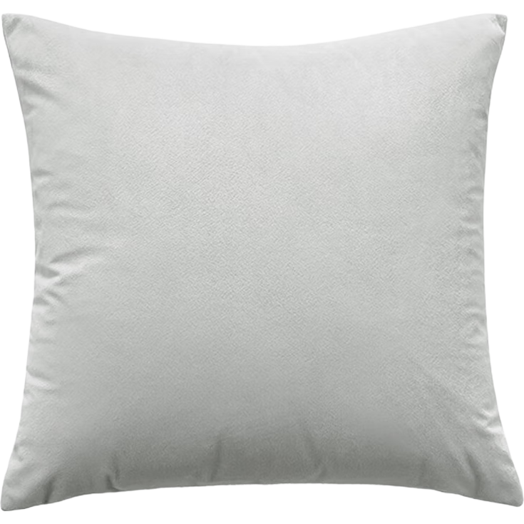 JD Original Marshmallow Pillow, Ultra-Soft Cotton Fleece Sofa Bed Head Living Room Office Lumbar Support Cushion, Gray 45x45cm