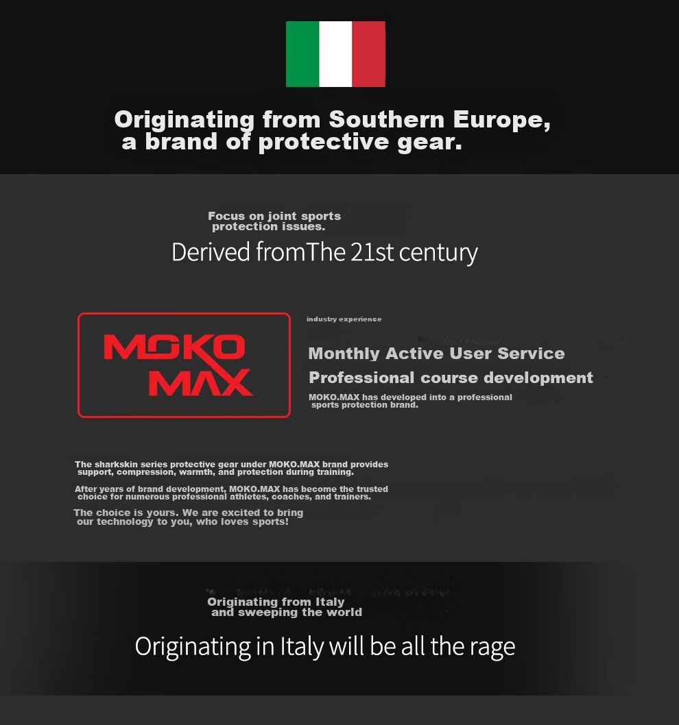 MOKO MAX Italian Professional Basketball Knee Pads, Sports Support, Meniscus Protection, Fitness Knee Joint Guard, Badminto 26